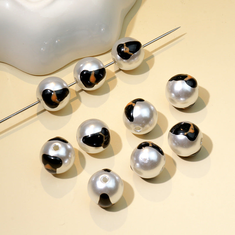 Wholesale Halloween Hand Painted Imitation Pearl ABS String Beads